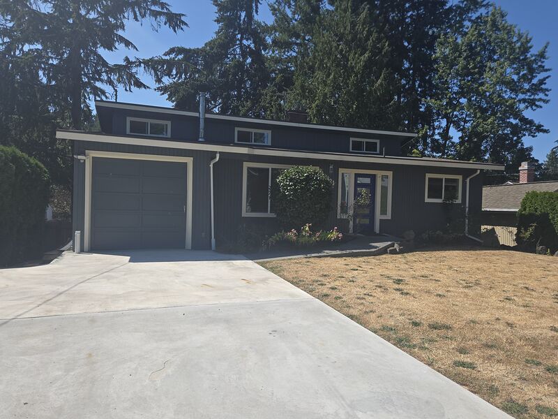 Shoreline rental — front of the reimagined home